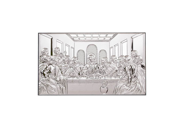 Sterling silver plaque of Last Supper