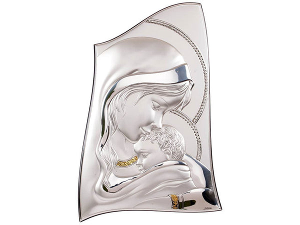 Sterling silver plaque of Mother Love