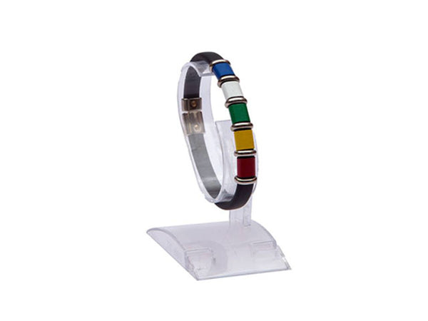 Multiple colors bracelet with clasp