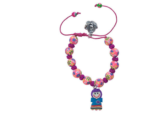 Colorful bracelet with angel