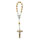 Olive wood decade rosary