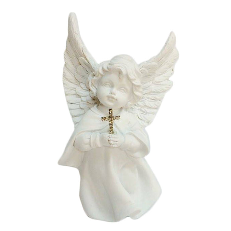 Statue of Guardian Angel with Cross