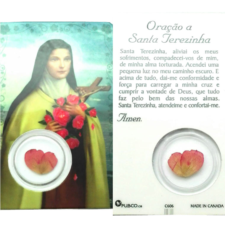 Prayer card of Saint Therese
