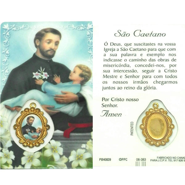 Prayer card of Saint Cajetan