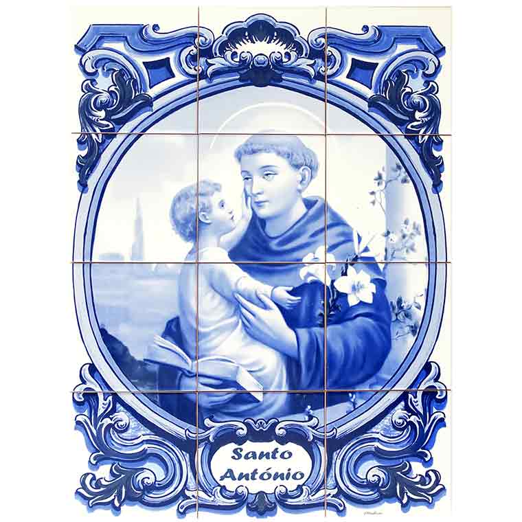 Saint Anthony tile 12 pieces